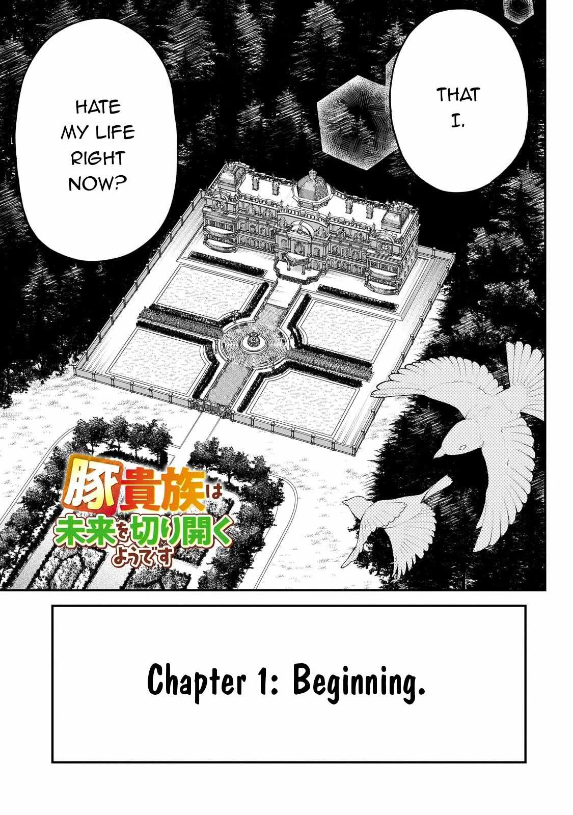 Buta Kizoku wa Mirai wo Kiri Hiraku you desu Chapter 1 page 9