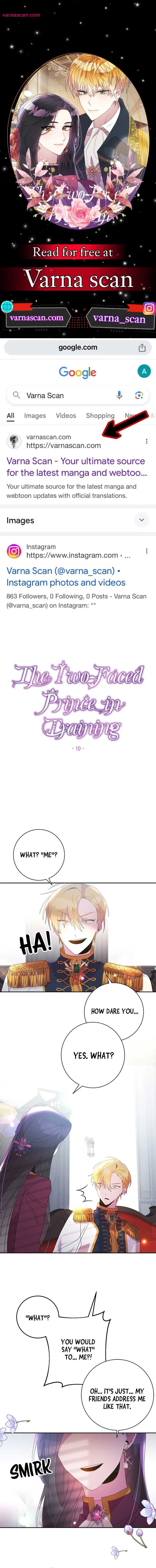The Two-Faced Prince in Training Chapter 10 page 2