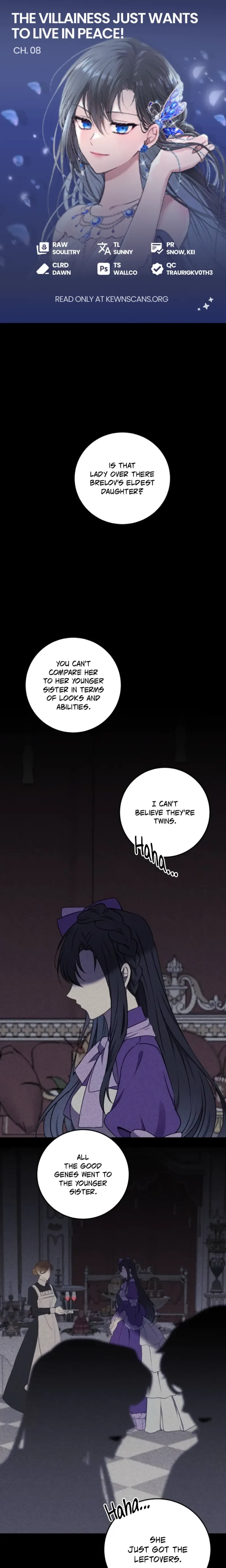 The Villainess Just Wants to Live in Peace! Chapter 8 page 2