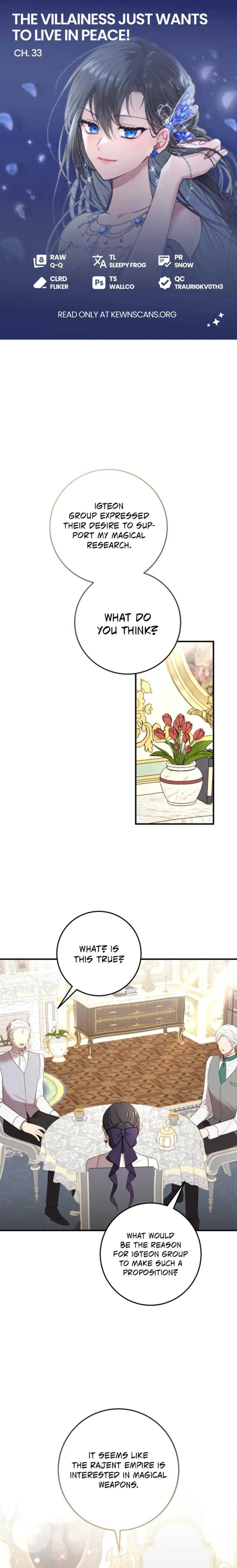 The Villainess Just Wants to Live in Peace! Chapter 33 page 2