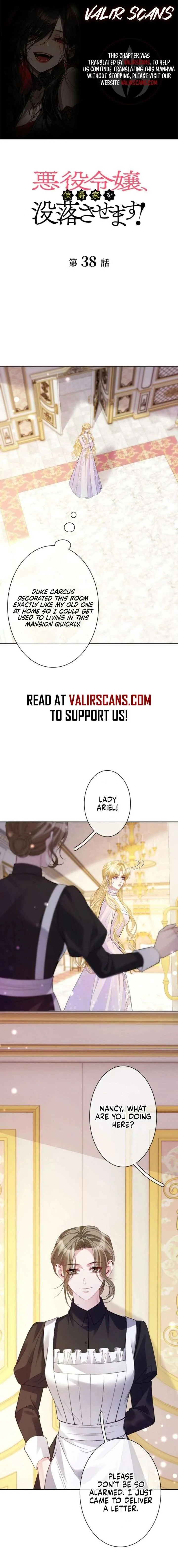 The Villainess Will Bring Down the Marquis’s House! Chapter 38 page 1