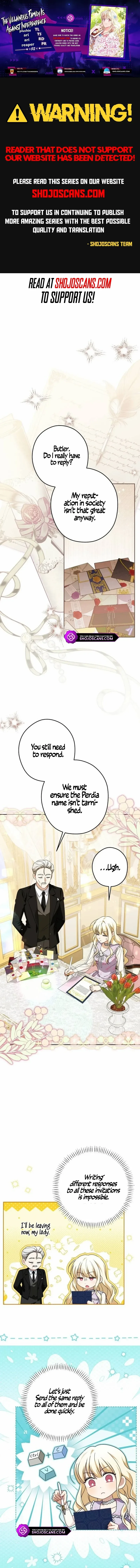 The Villainous Family Is Against Independence Chapter 52 page 2