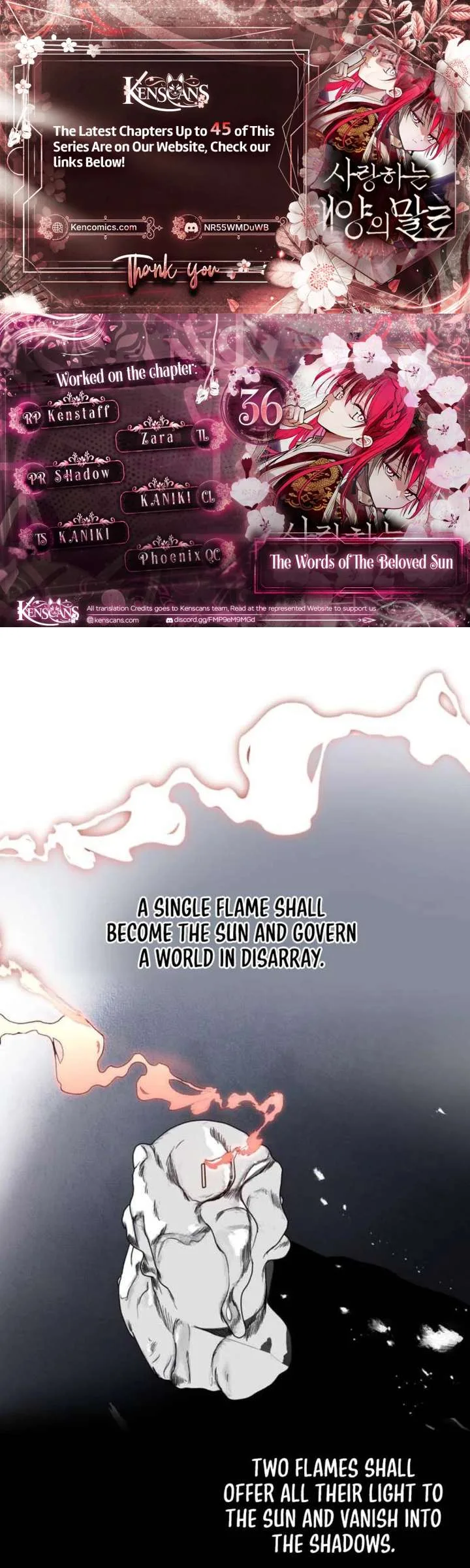 The Words of The Beloved Sun Chapter 36 page 1