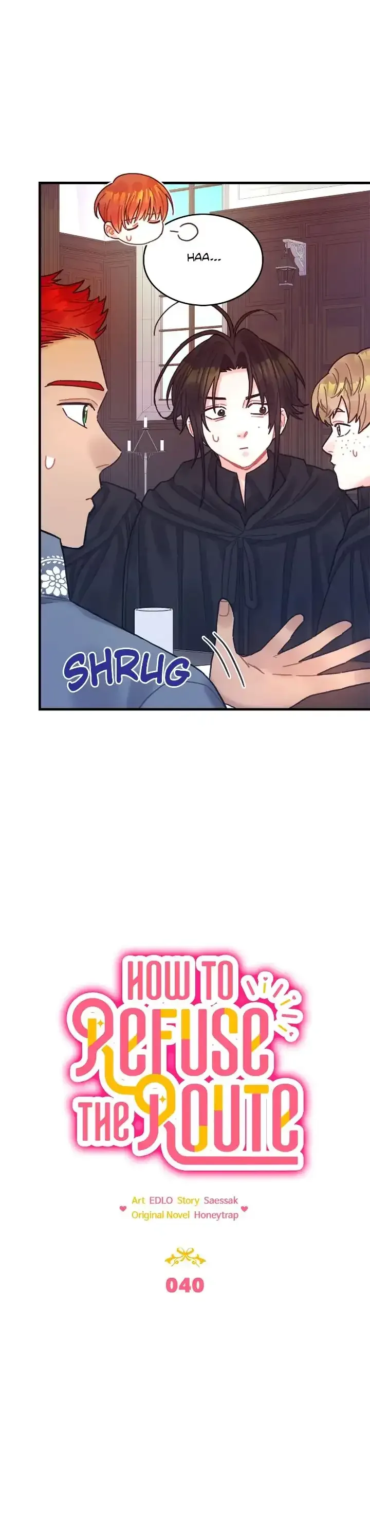 To deny the route Chapter 40 page 20