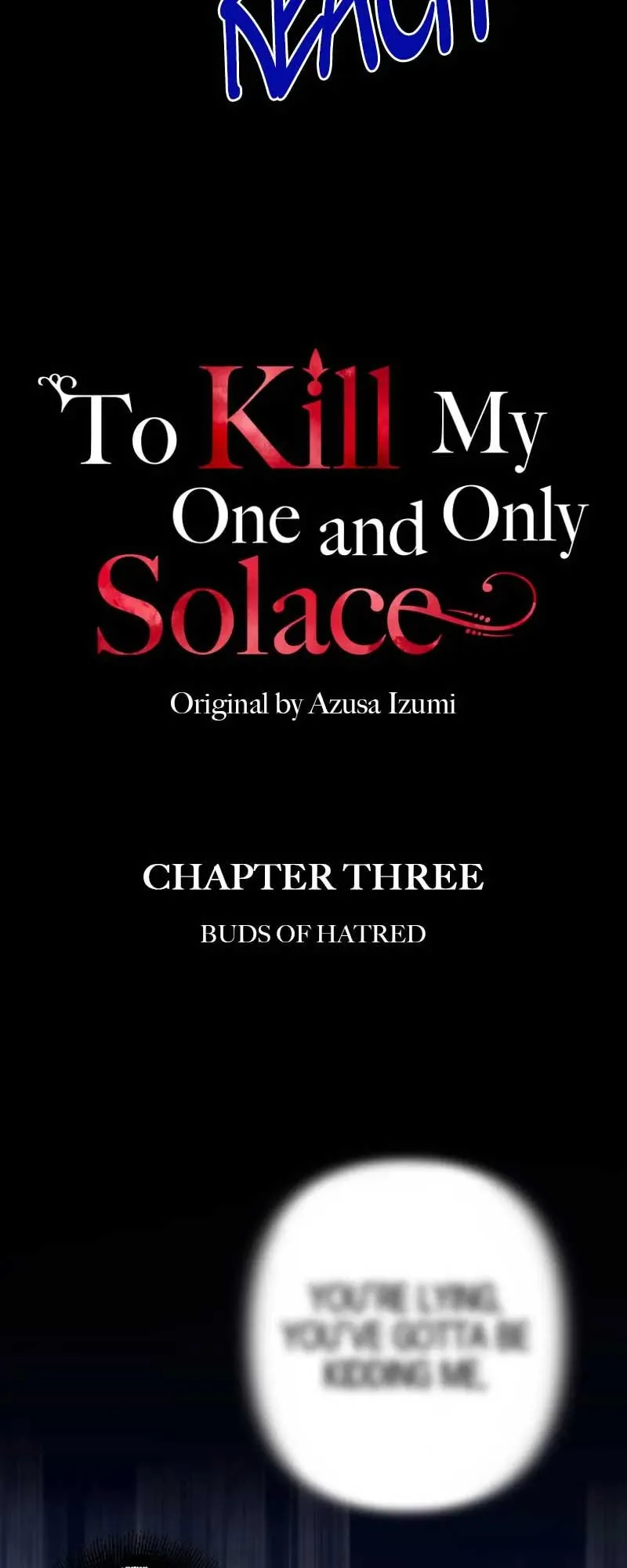 To Kill My One and Only Solace Chapter 3 page 3