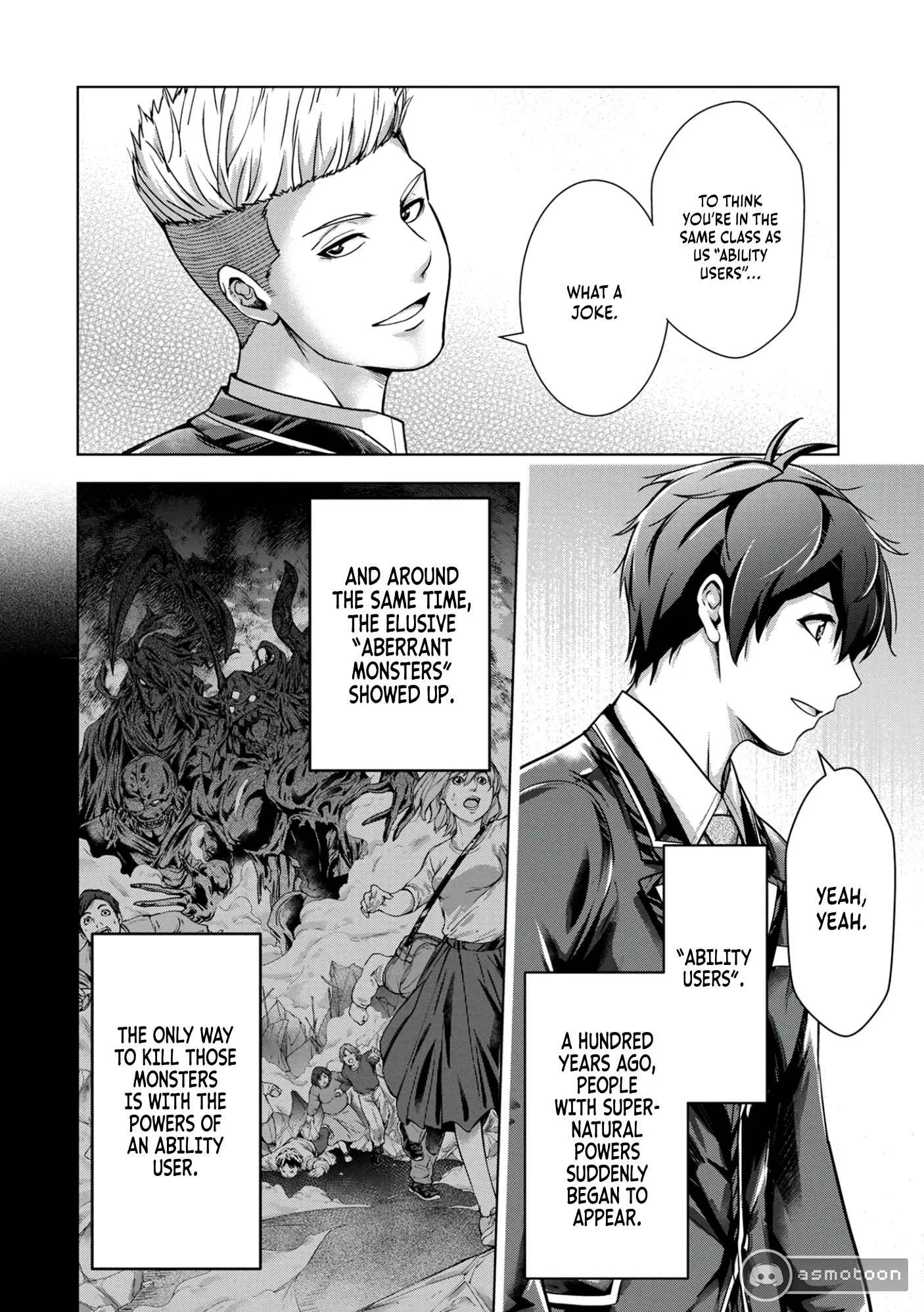 Kamigami no Kennou wo Ayatsurishi Mono ~Nouryoku Suuchi "0" de Sagesumareteiru Ore da ga, Jitsu wa Sekai Saikyou no Ikkaku~ Chapter 1 page 8