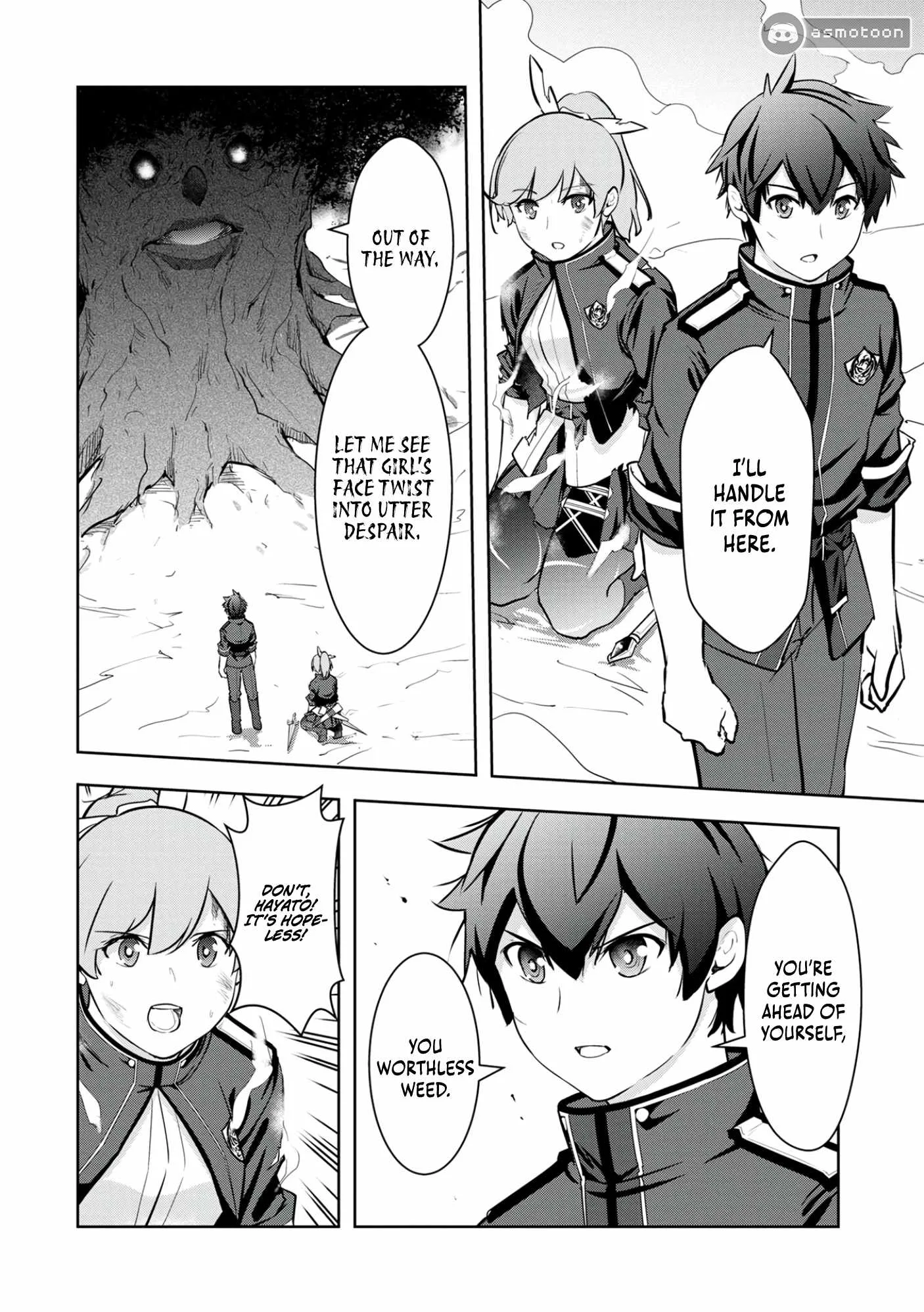 Kamigami no Kennou wo Ayatsurishi Mono ~Nouryoku Suuchi "0" de Sagesumareteiru Ore da ga, Jitsu wa Sekai Saikyou no Ikkaku~ Chapter 12 page 19