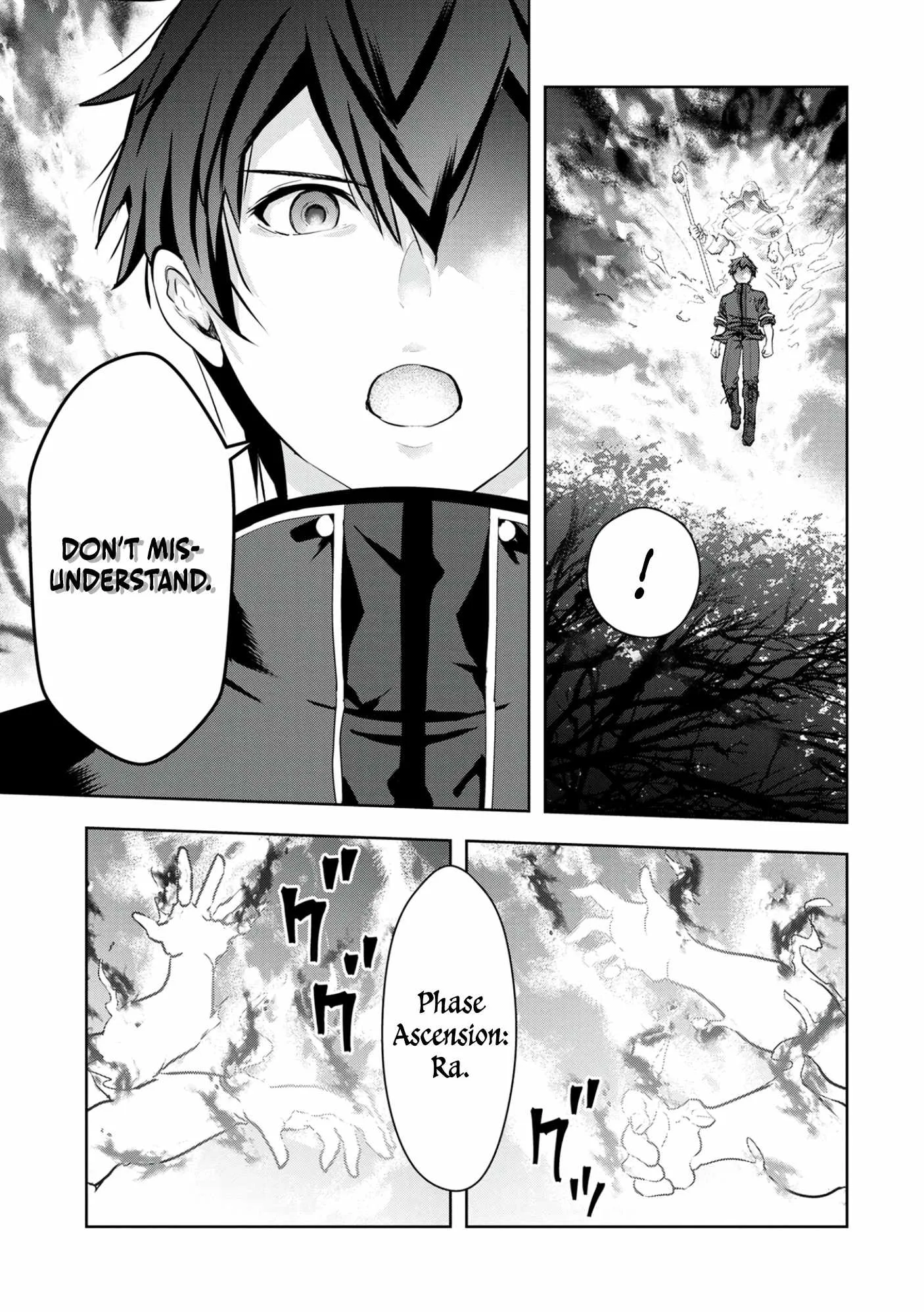 Kamigami no Kennou wo Ayatsurishi Mono ~Nouryoku Suuchi "0" de Sagesumareteiru Ore da ga, Jitsu wa Sekai Saikyou no Ikkaku~ Chapter 13 page 14
