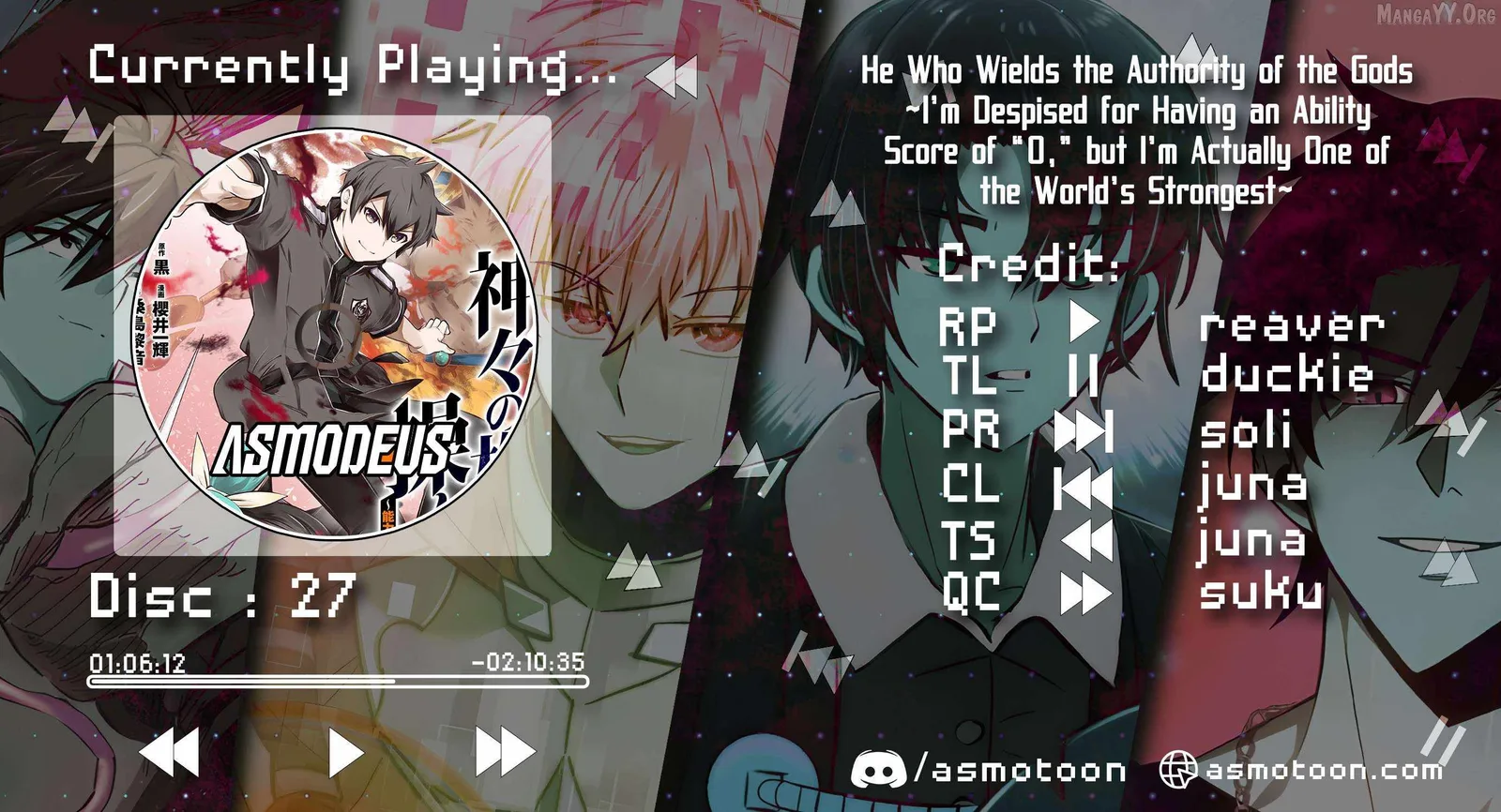 Kamigami no Kennou wo Ayatsurishi Mono ~Nouryoku Suuchi "0" de Sagesumareteiru Ore da ga, Jitsu wa Sekai Saikyou no Ikkaku~ Chapter 27 page 1