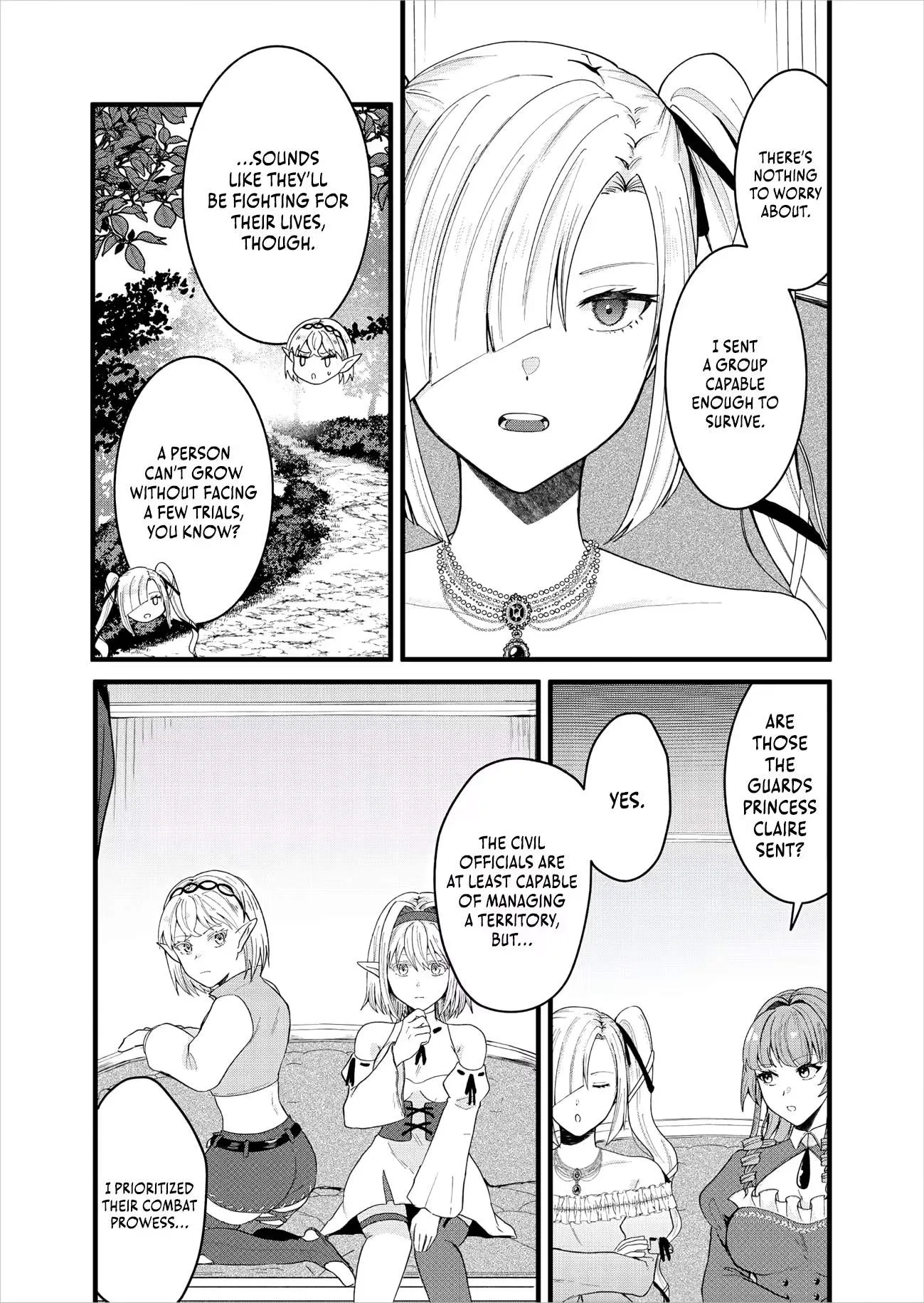 "Sono Hen no Kusa demo Kuttoke" to Tsuihou Sareta Munou Skill [Shokubutsugui] Mochi Tenseisha, Elf no Sato de Maboroshi no Shokubutsu o Tabete Musou Suru Chapter 34 page 4