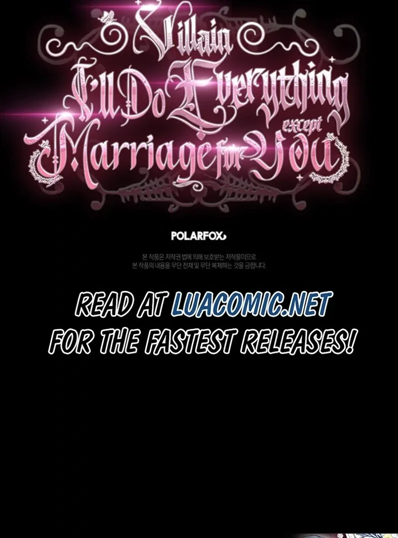 Villain, I’ll Do Everything Except Marriage for You! Chapter 42 page 107