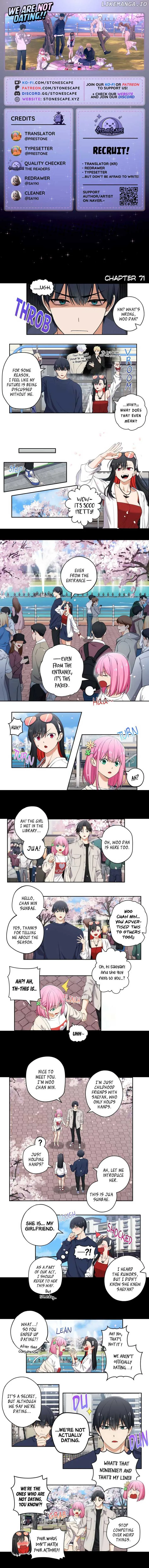 We Are Not Dating! Chapter 71 page 2