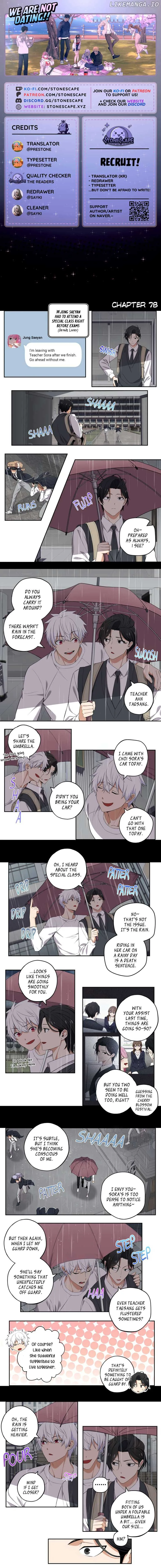 We Are Not Dating! Chapter 78 page 2