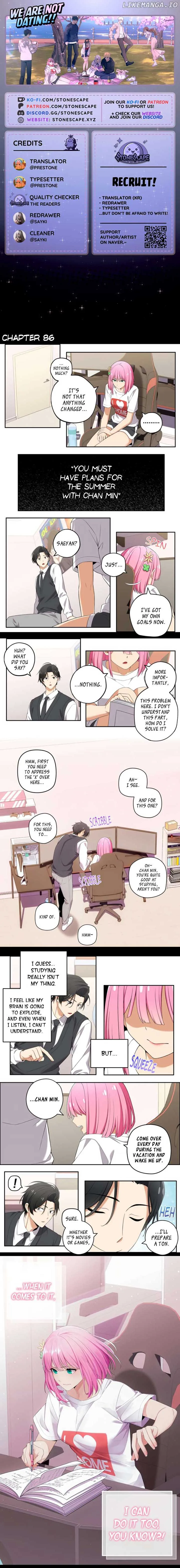 We Are Not Dating! Chapter 86 page 2