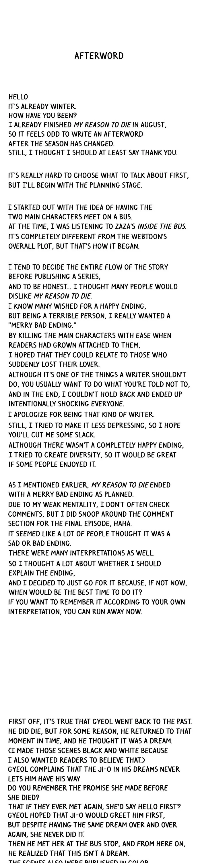 What I Decided to Die For Chapter 101 page 1
