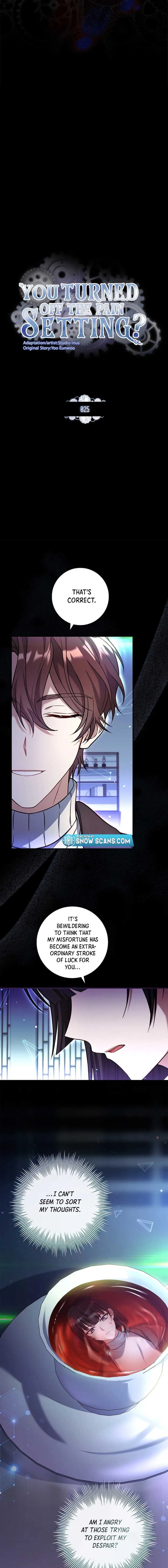 You Turned Off the Pain Setting? Chapter 25 page 3