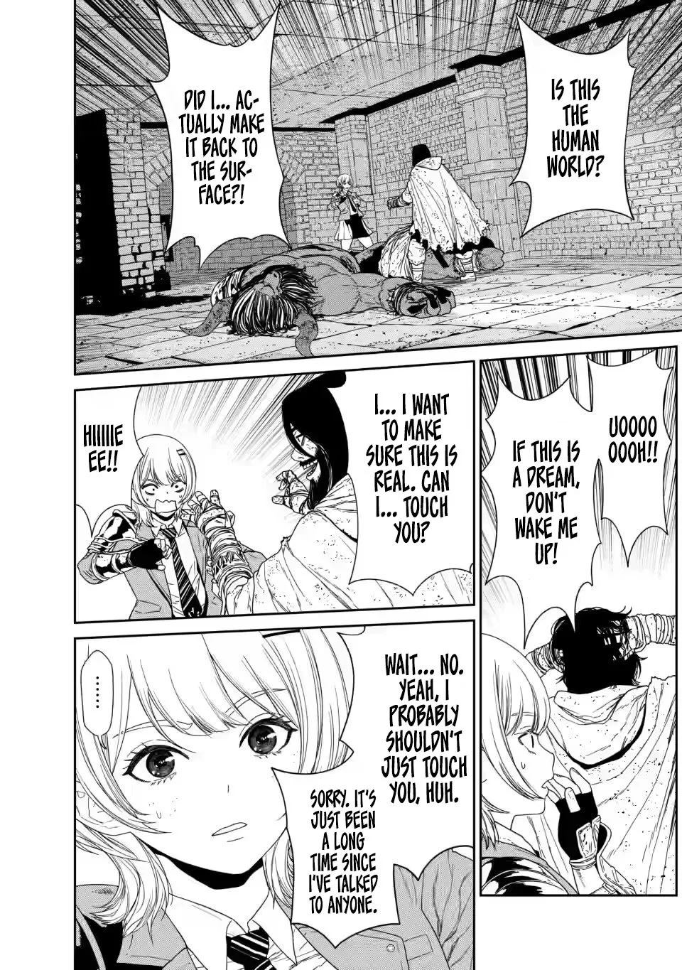 Dungeon de Tatakaitsuzukete 20-nen no Doutei Yuusha, Chijou ni Modottara Danjoubi 1:1000 no Sekai Datta Chapter 1 page 13