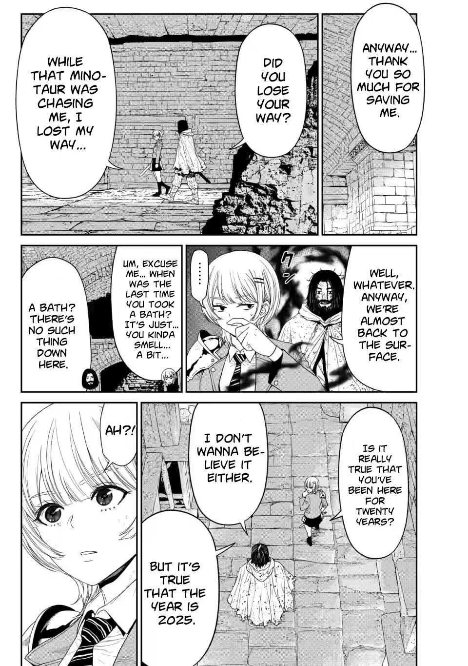 Dungeon de Tatakaitsuzukete 20-nen no Doutei Yuusha, Chijou ni Modottara Danjoubi 1:1000 no Sekai Datta Chapter 1 page 18