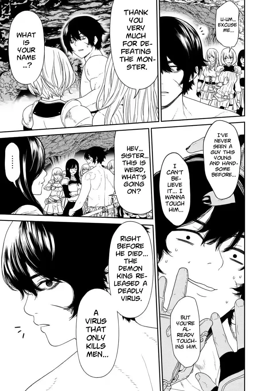 Dungeon de Tatakaitsuzukete 20-nen no Doutei Yuusha, Chijou ni Modottara Danjoubi 1:1000 no Sekai Datta Chapter 1 page 42