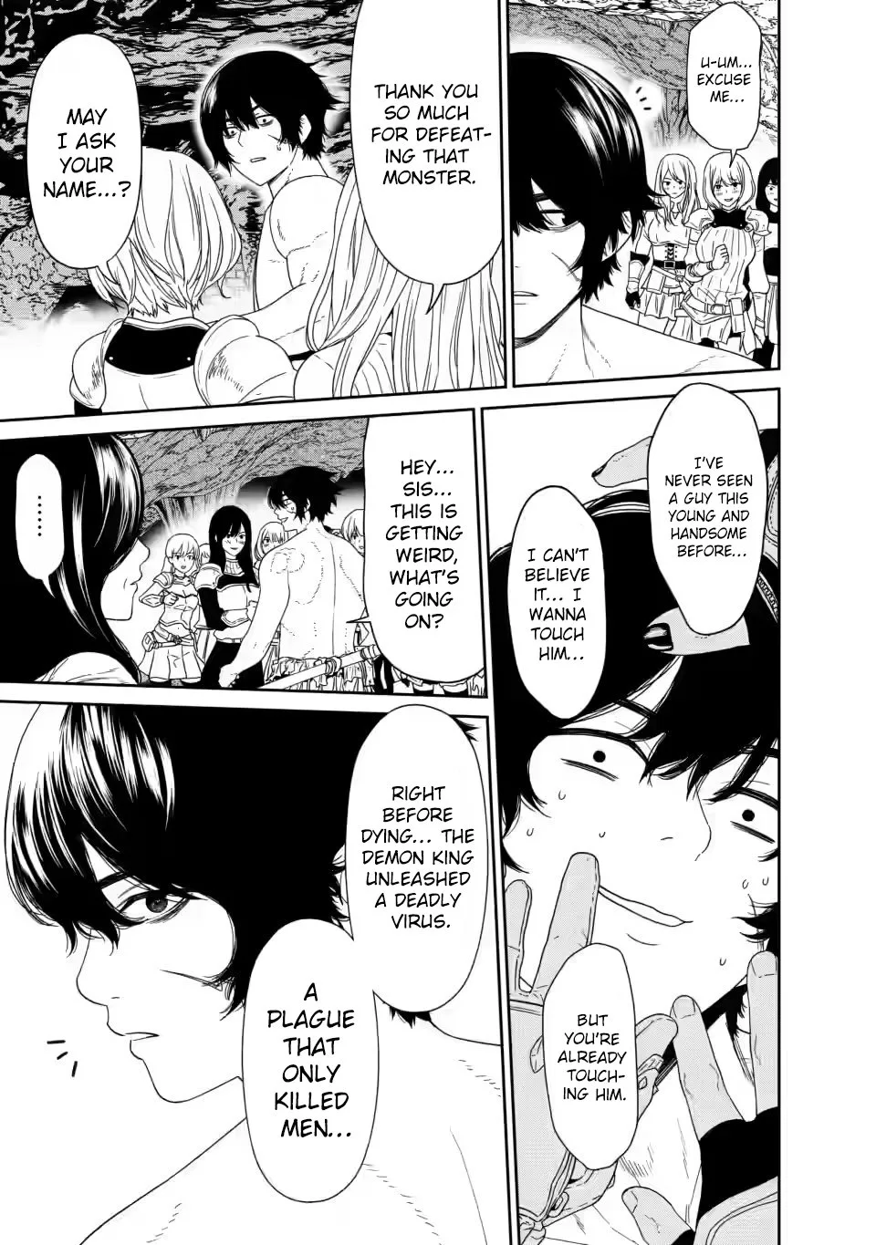 Dungeon de Tatakaitsuzukete 20-nen no Doutei Yuusha, Chijou ni Modottara Danjoubi 1:1000 no Sekai Datta Chapter 1.3 page 12