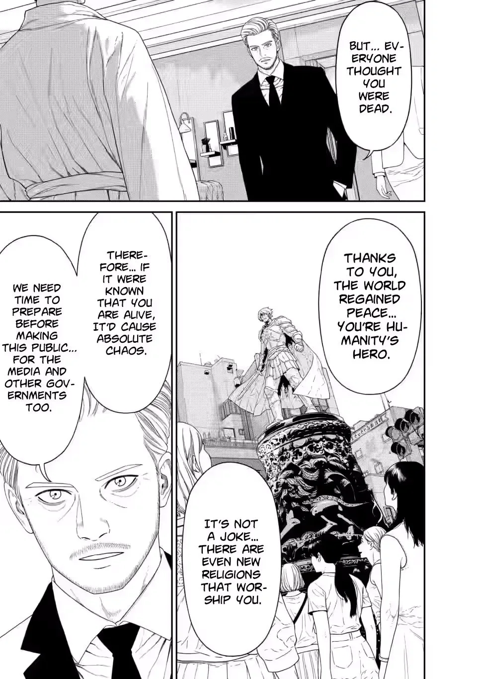 Dungeon de Tatakaitsuzukete 20-nen no Doutei Yuusha, Chijou ni Modottara Danjoubi 1:1000 no Sekai Datta Chapter 3 page 16