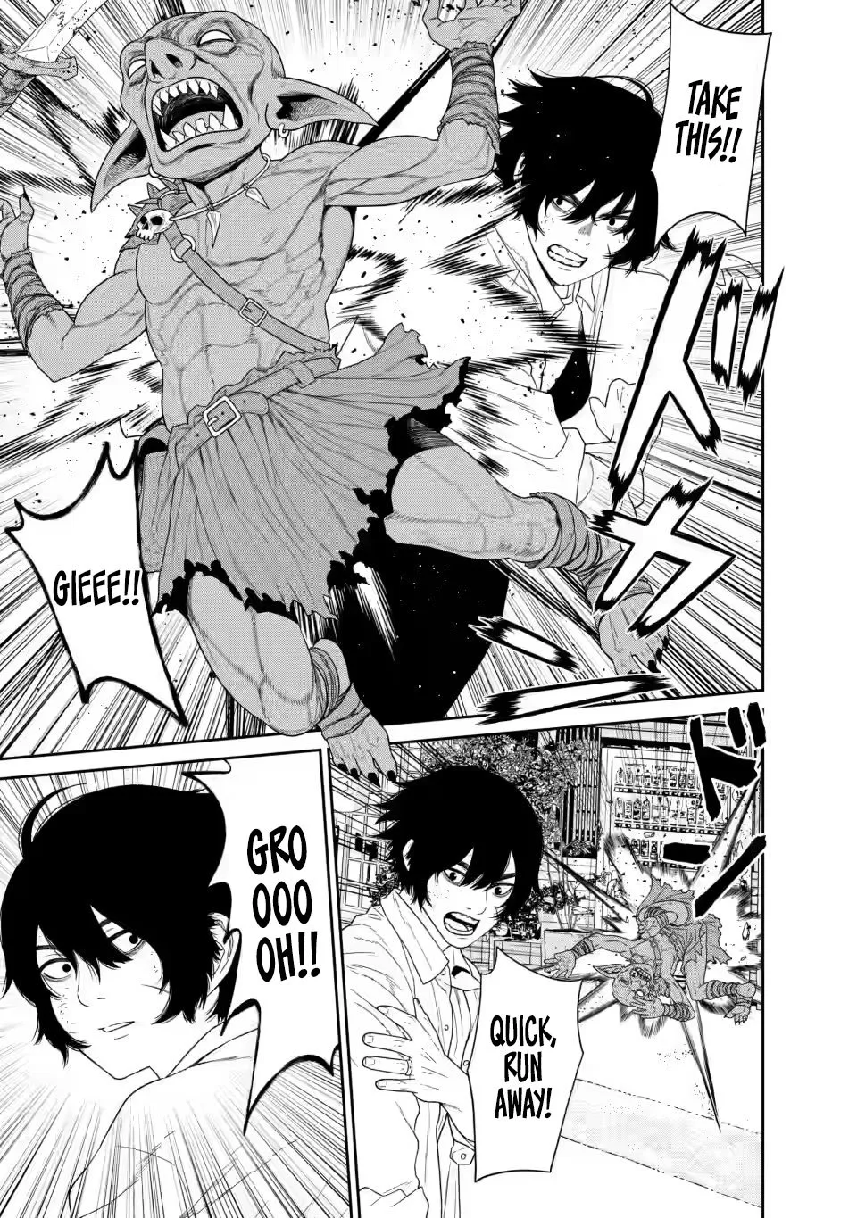 Dungeon de Tatakaitsuzukete 20-nen no Doutei Yuusha, Chijou ni Modottara Danjoubi 1:1000 no Sekai Datta Chapter 3.2 page 13