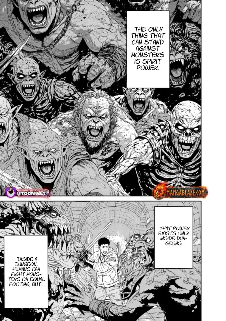 Dungeon de Tatakaitsuzukete 20-nen no Doutei Yuusha, Chijou ni Modottara Danjoubi 1:1000 no Sekai Datta Chapter 4.1 page 1