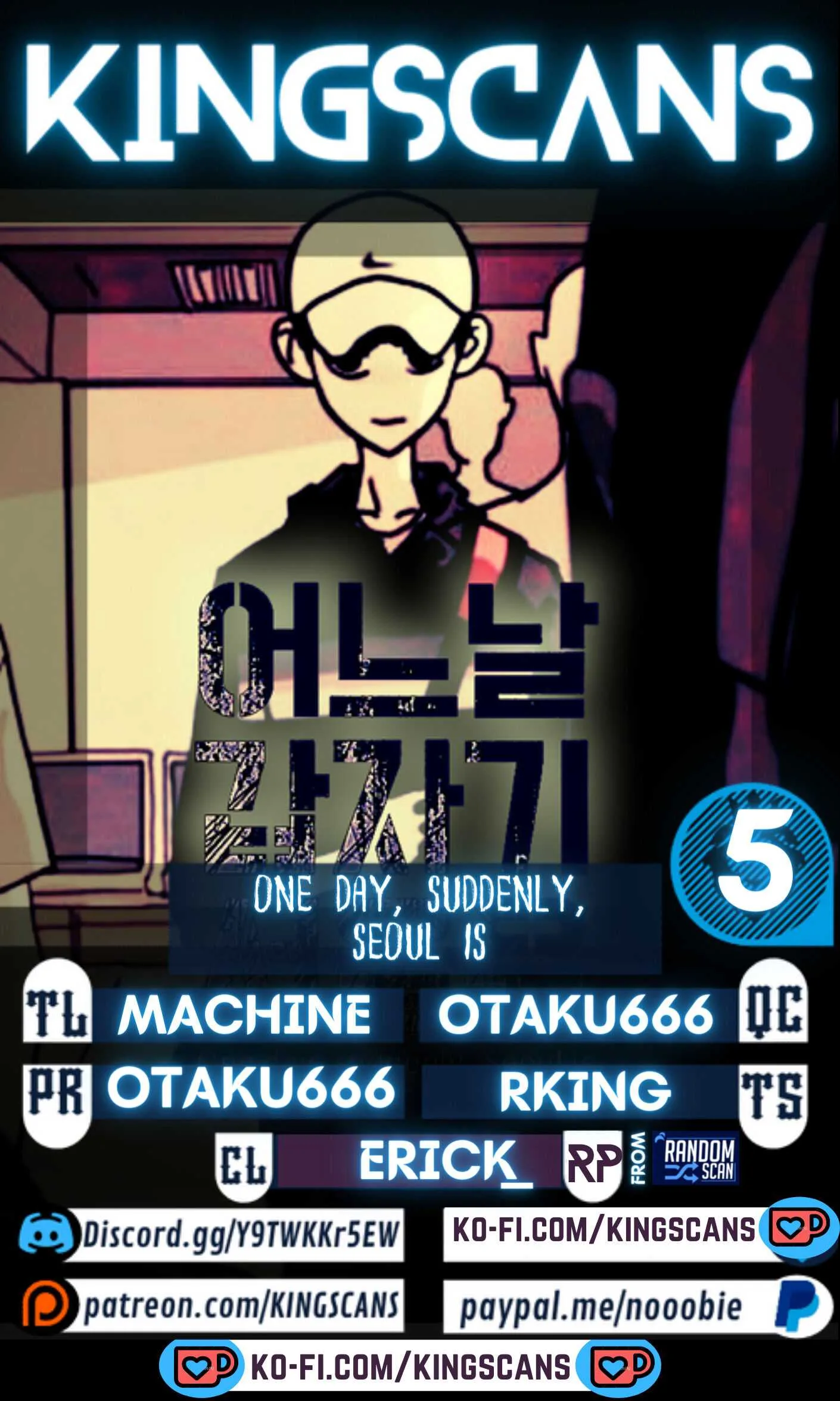 One Day, Suddenly, Seoul Is Chapter 5 page 1