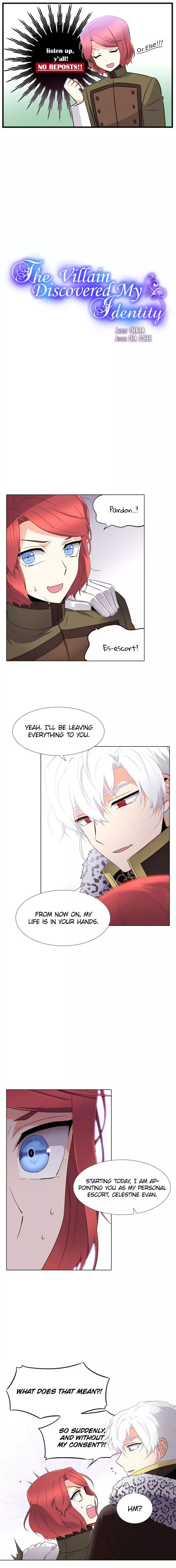 The Villain Discovered My Identity Chapter 14 page 1