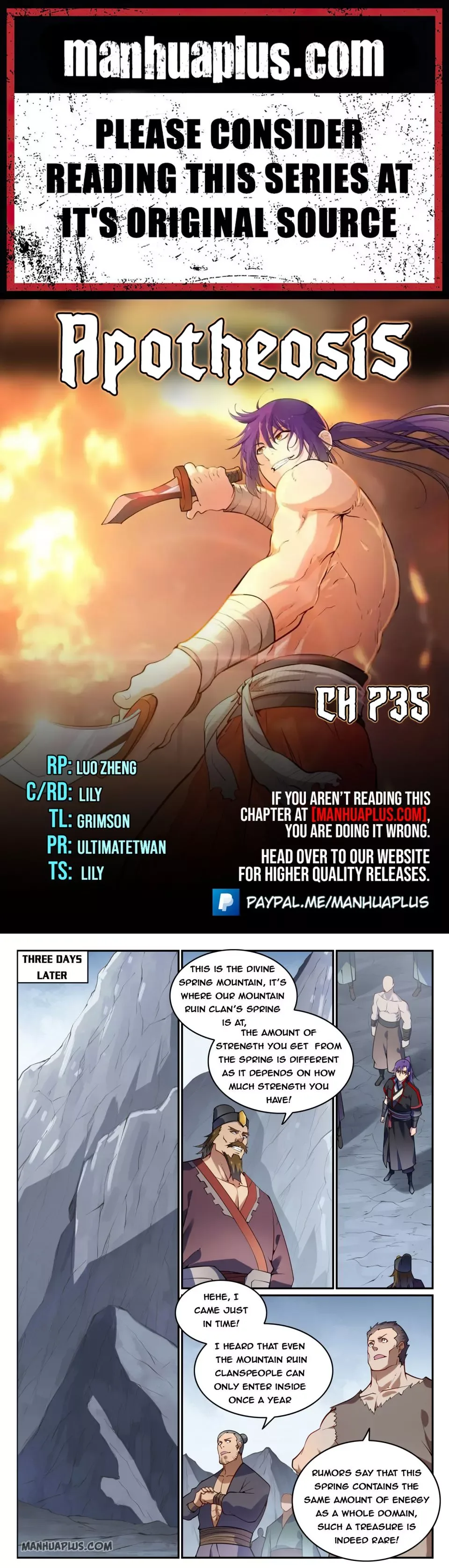 Apotheosis Chapter 735 page 1