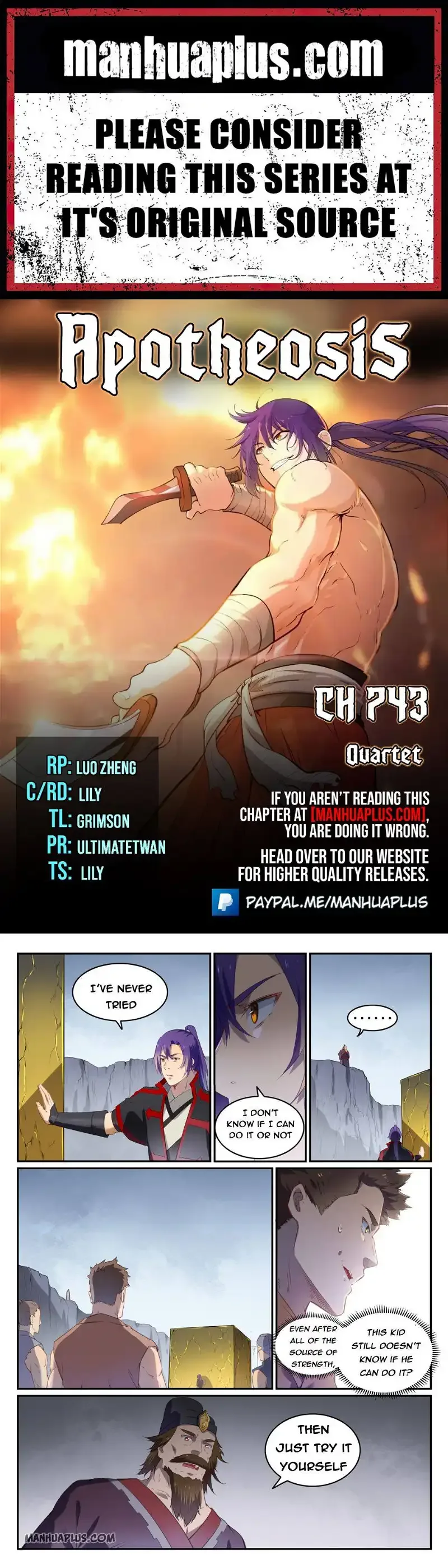 Apotheosis Chapter 743 page 1