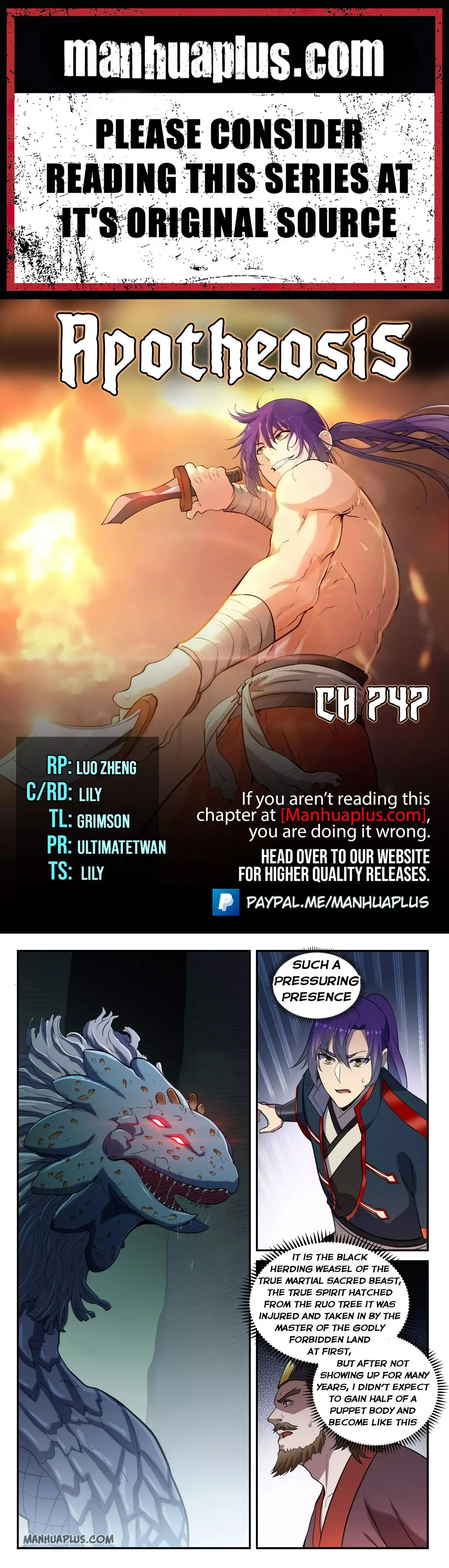 Apotheosis Chapter 747 page 1