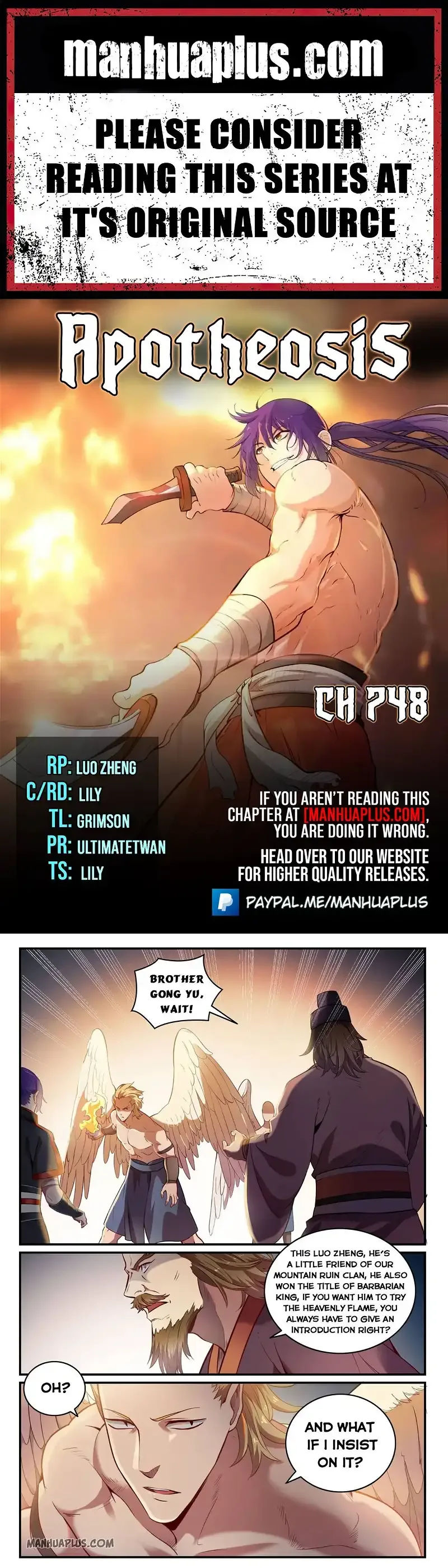 Apotheosis Chapter 748 page 1