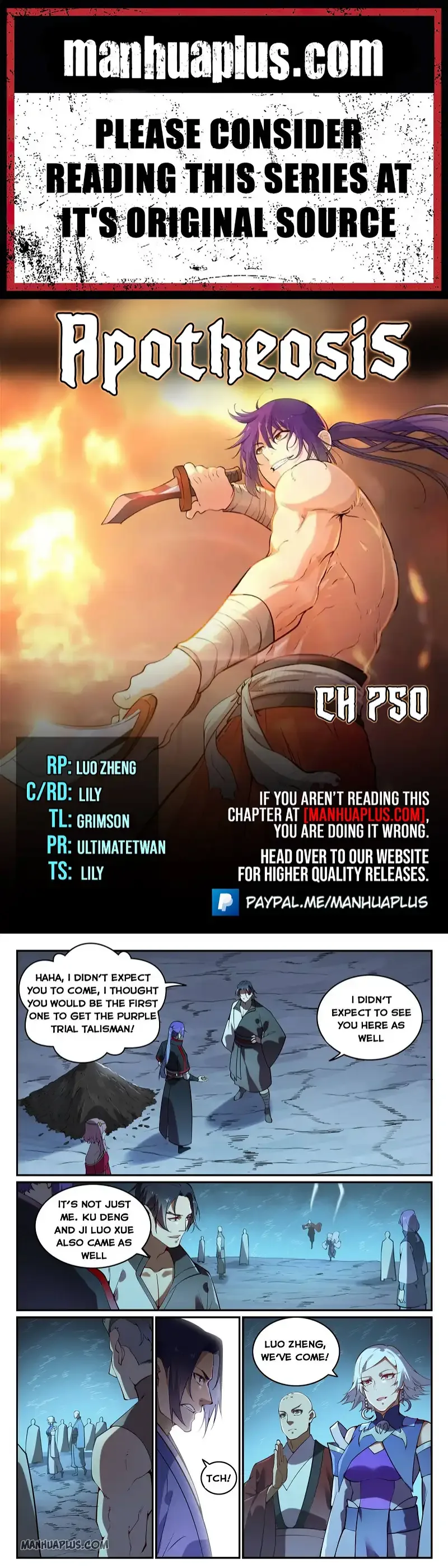 Apotheosis Chapter 750 page 1