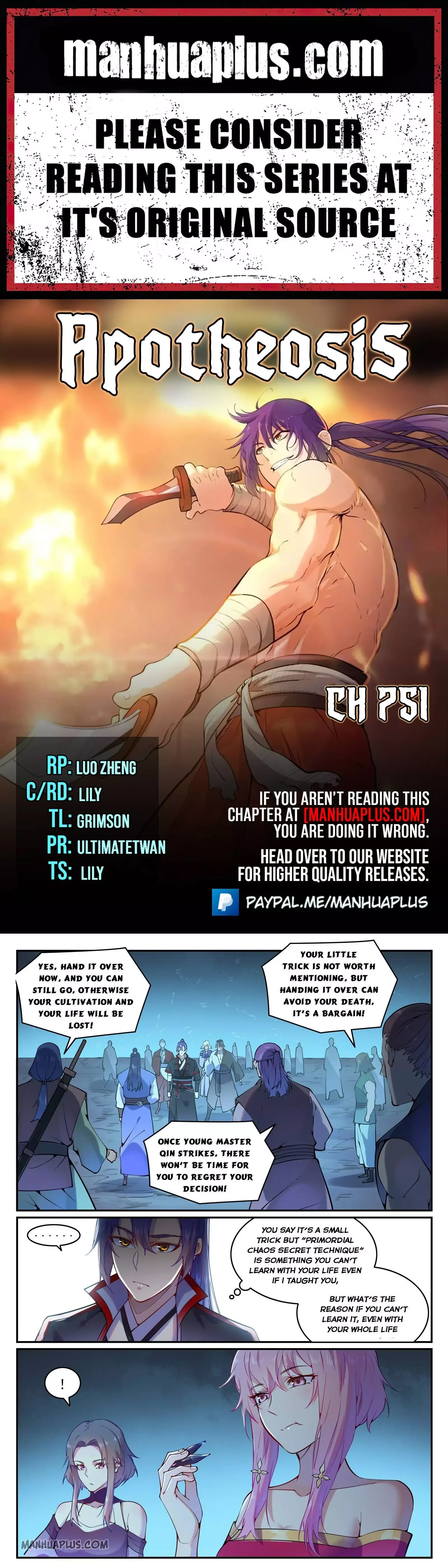 Apotheosis Chapter 751 page 1