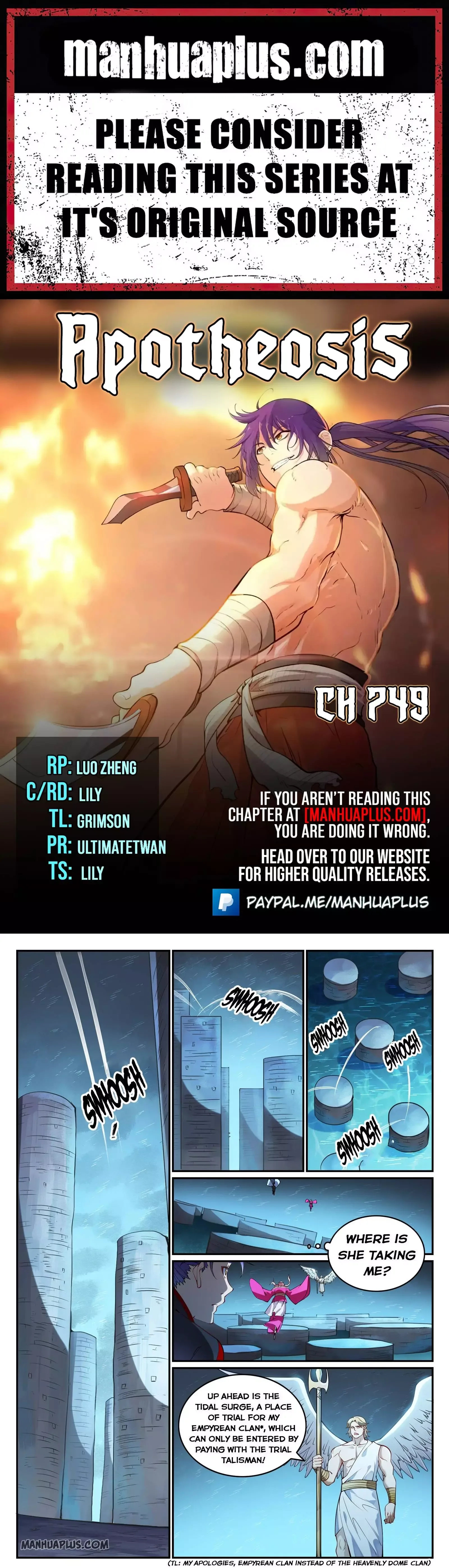Apotheosis Chapter 749 page 1