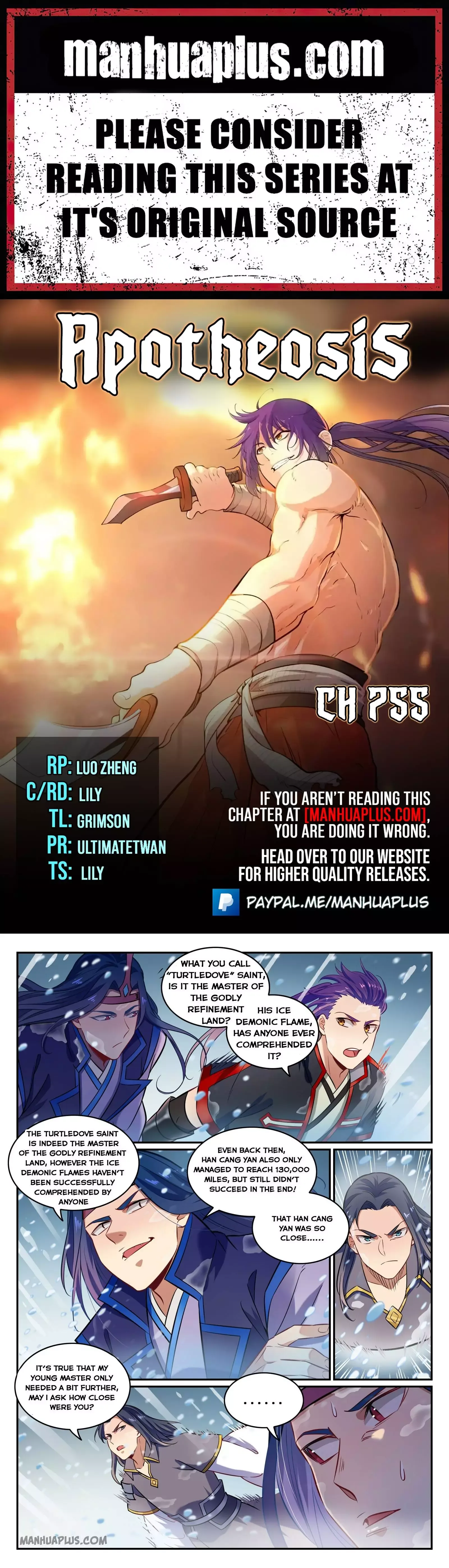 Apotheosis Chapter 755 page 1