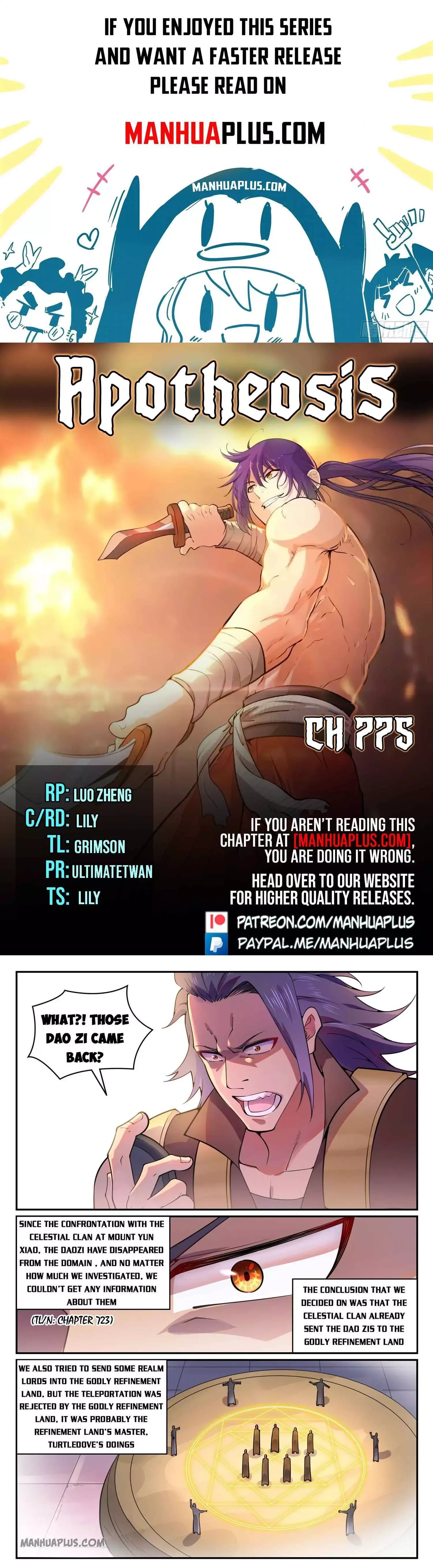Apotheosis Chapter 775 page 1