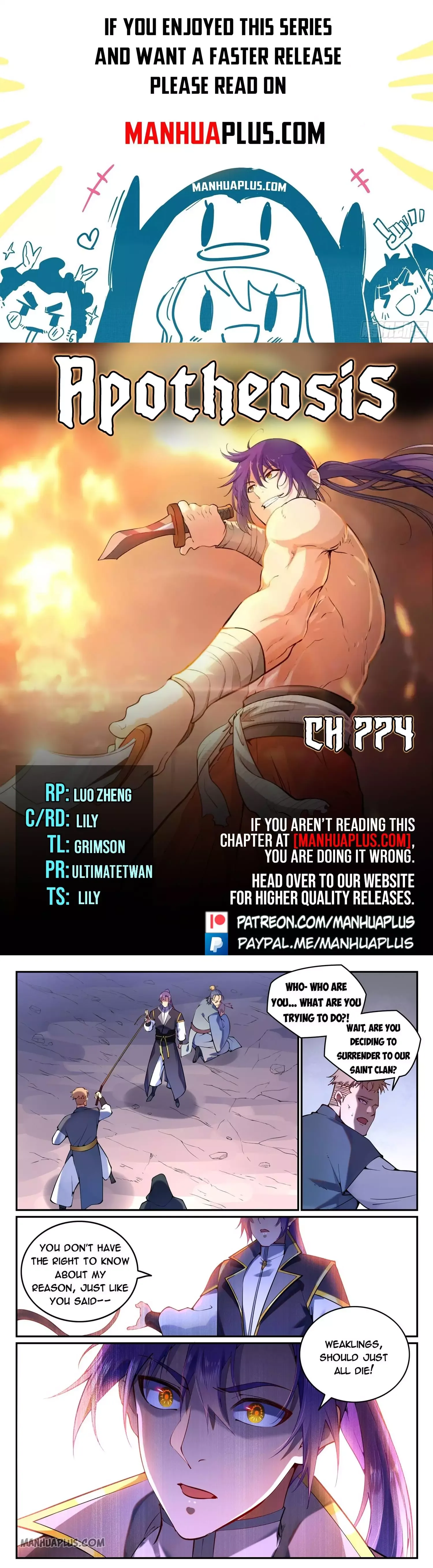 Apotheosis Chapter 774 page 1