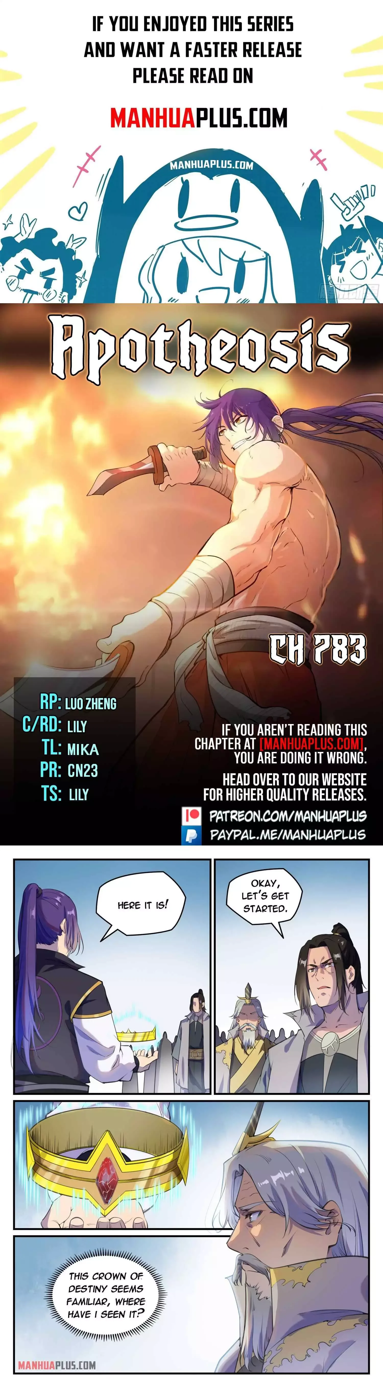 Apotheosis Chapter 783 page 1