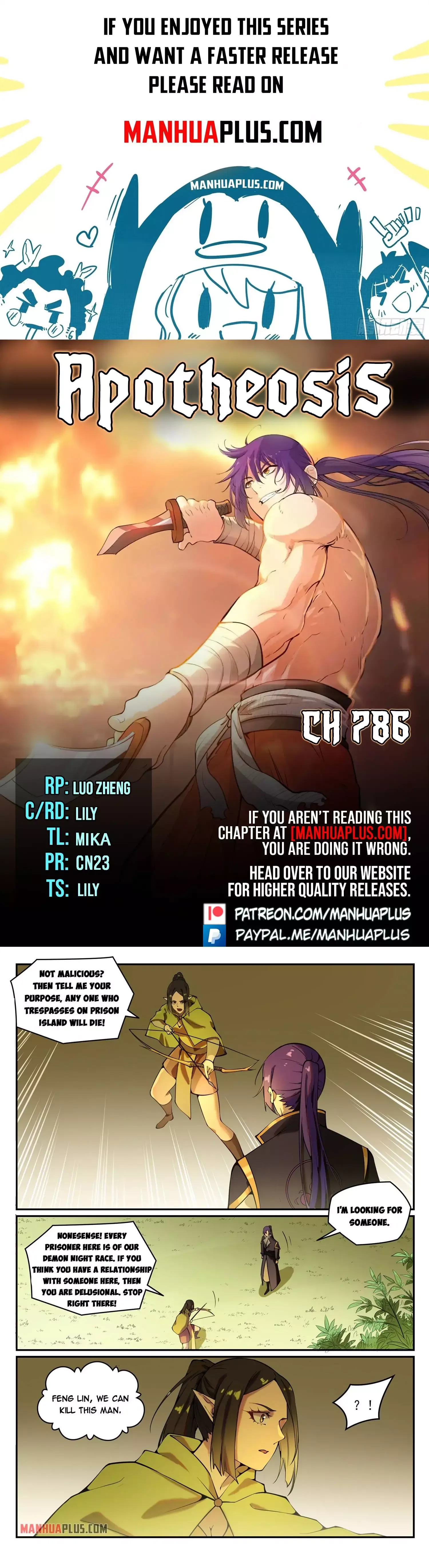 Apotheosis Chapter 786 page 1