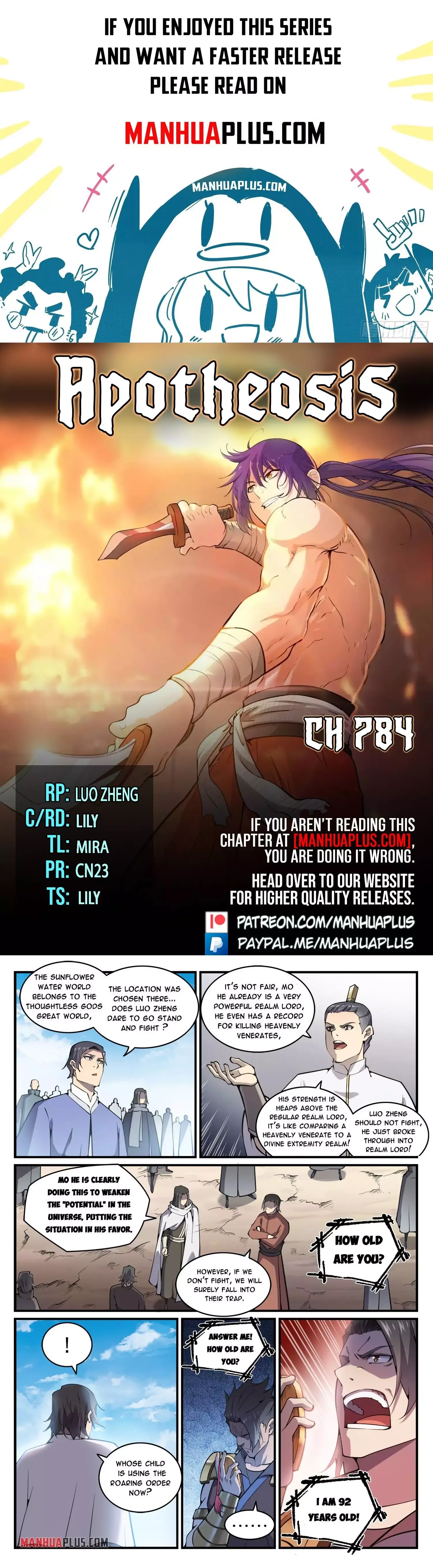 Apotheosis Chapter 784 page 1