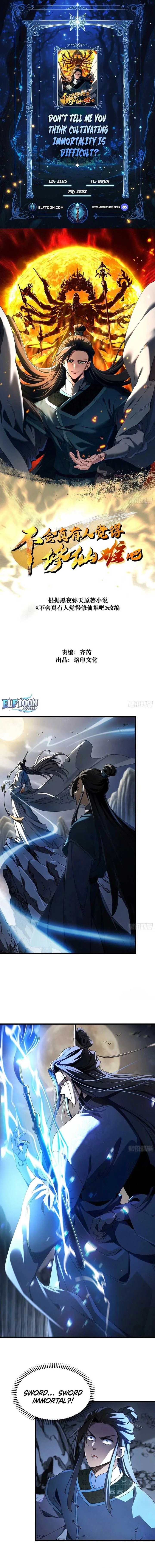 Don’t Tell Me You Think Cultivating Immortality Is Difficult? Chapter 2 page 2