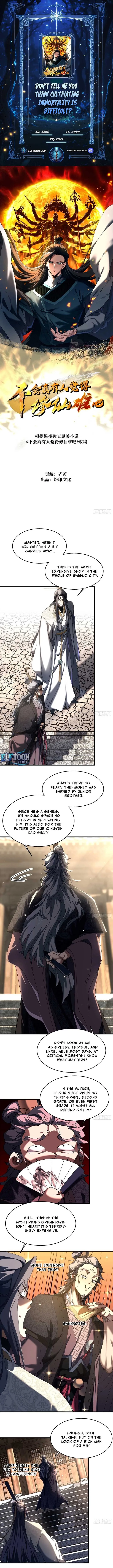 Don’t Tell Me You Think Cultivating Immortality Is Difficult? Chapter 12 page 2