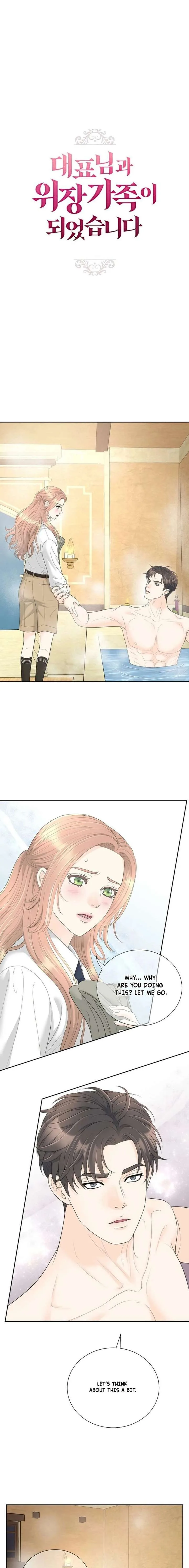 I Became a Fake Family With My Boss Chapter 55 page 1