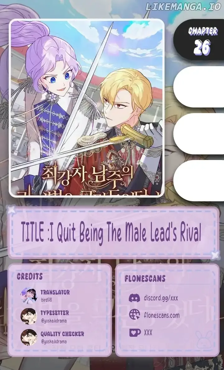 I Quit Being The Male Lead’s Rival Chapter 26 page 2