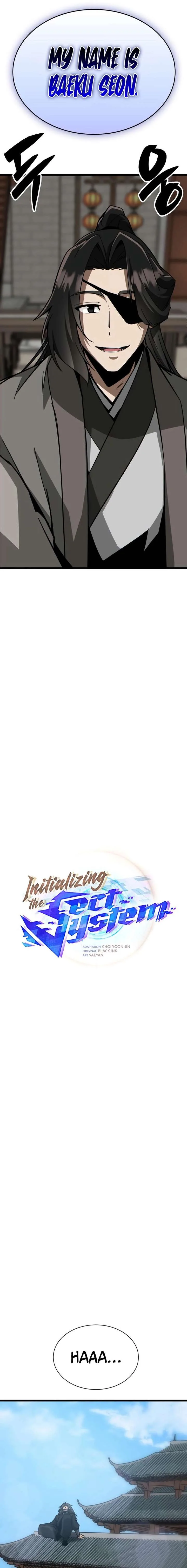 Initializing the Sect System Chapter 22 page 13