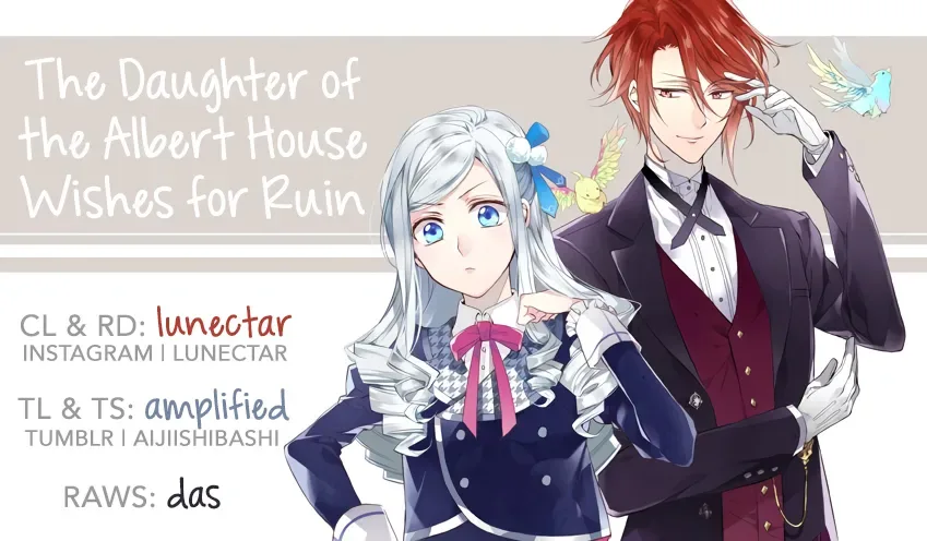 The Daughter of the Albert House Wishes for Ruin Chapter 8 page 1
