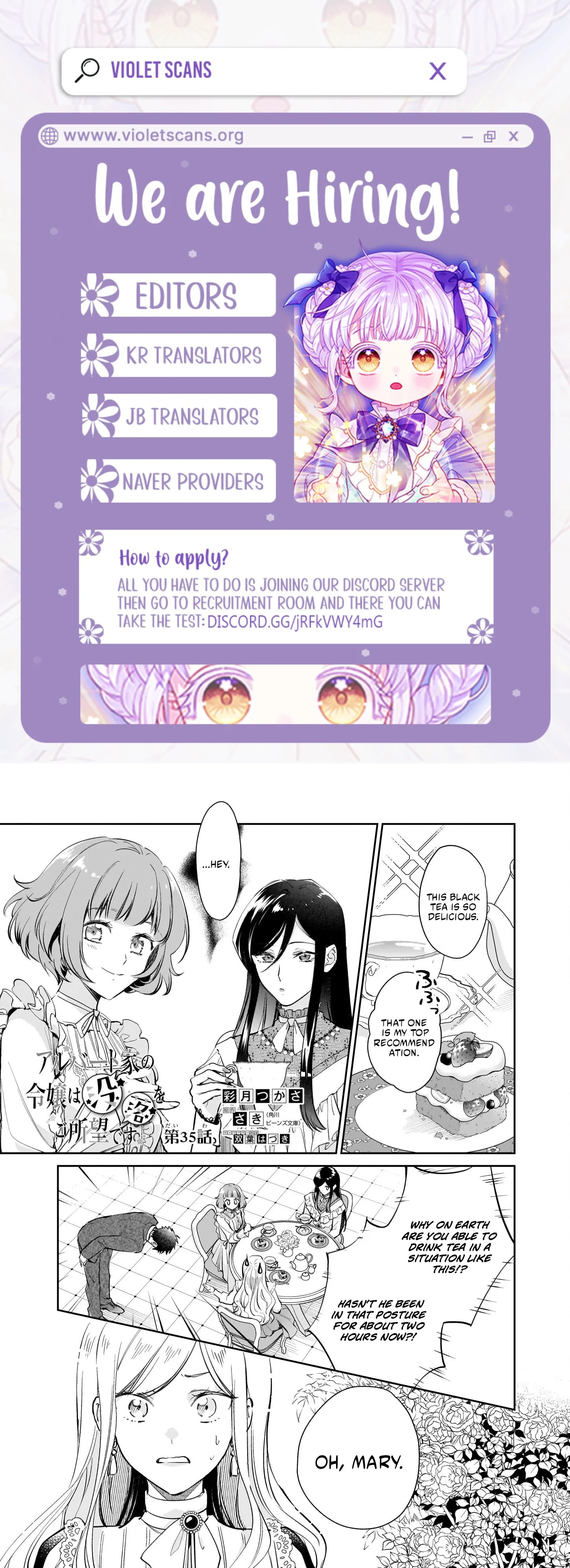 The Daughter of the Albert House Wishes for Ruin Chapter 35 page 1