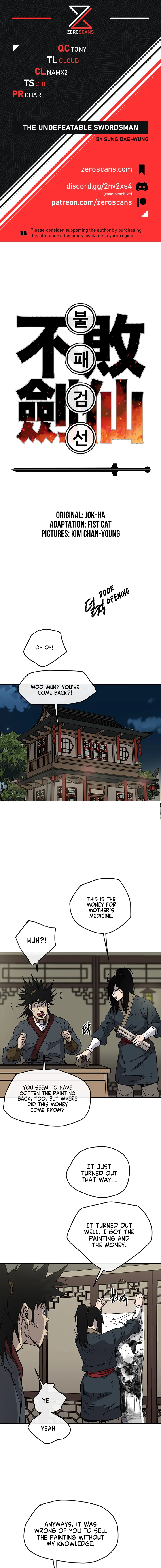 The Undefeatable Swordsman Chapter 8 page 1